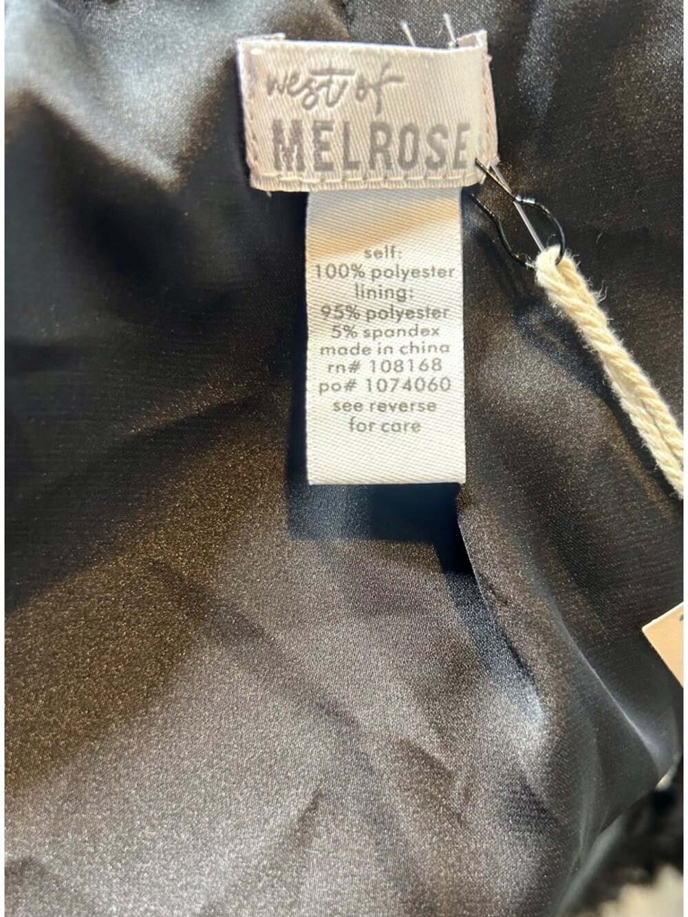 West of Melrose Faux Lamb Fur Cropped Jacket Shawl Sleeves - Picture 4 of 4